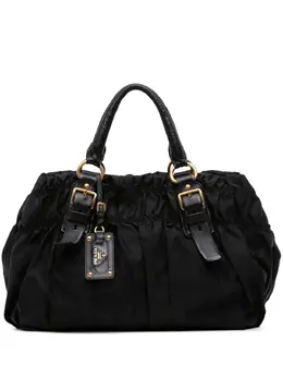 Prada Pre-Owned: Чёрная сумка-шоппер 