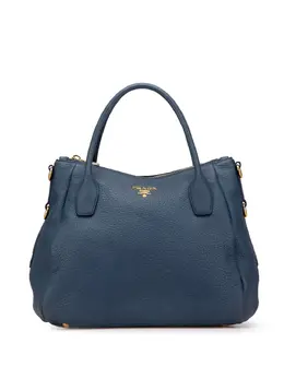 Prada Pre-Owned: Голубая сумка-шоппер 