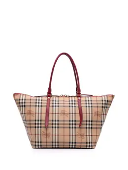 Burberry Pre-Owned: Коричневая сумка-шоппер 