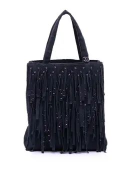 CHANEL Pre-Owned: Фиолетовая сумка-шоппер 