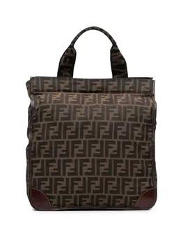Fendi Pre-Owned: Коричневая сумка-шоппер 