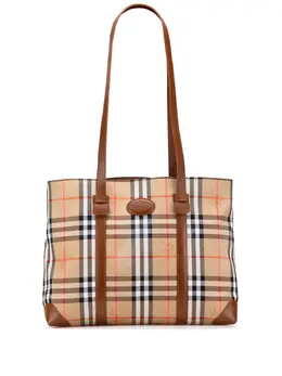 Burberry Pre-Owned: Коричневая сумка-шоппер 