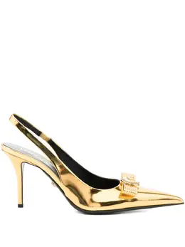 Versace: Тёмные туфли  Gianni