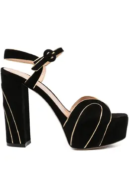 Gianvito Rossi: Чёрные сандалии 