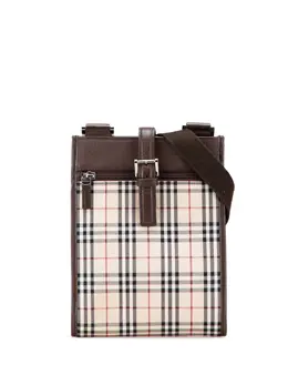 Burberry Pre-Owned: Коричневая сумка через плечо 