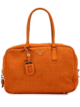 Prada Pre-Owned: Оранжевая сумка 