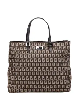 Fendi Pre-Owned: Коричневая сумка-шоппер 