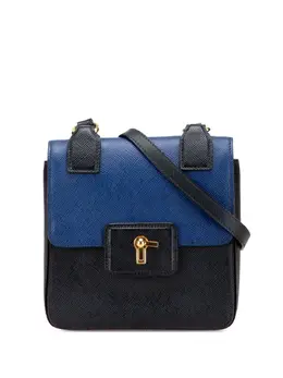 Prada Pre-Owned: Двухцветная сумка через плечо 