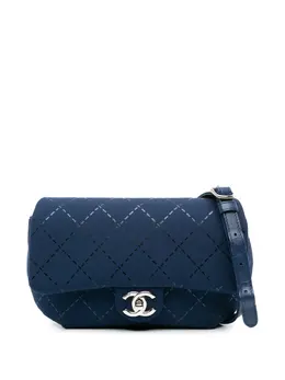 CHANEL Pre-Owned: Голубая сумка 