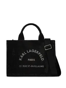 Karl Lagerfeld: Чёрная сумка-шоппер  Rue St Guillaume