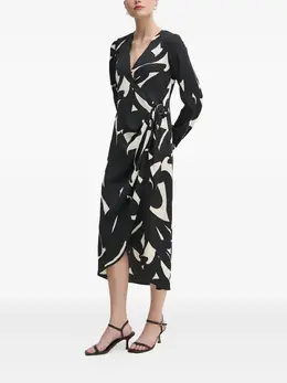 DKNY: Платье с абстрактным принтом 