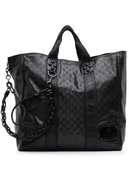 Gucci Pre-Owned: Чёрная сумка-шоппер 