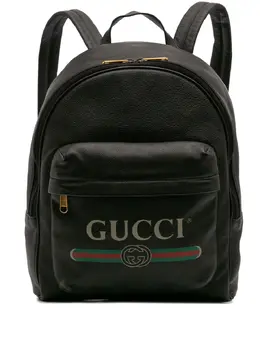Gucci Pre-Owned: Чёрный рюкзак 