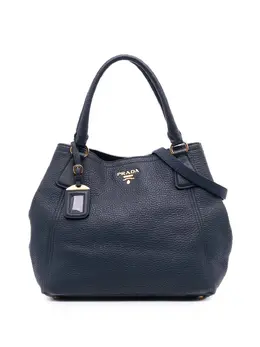 Prada Pre-Owned: Голубая сумка-шоппер 