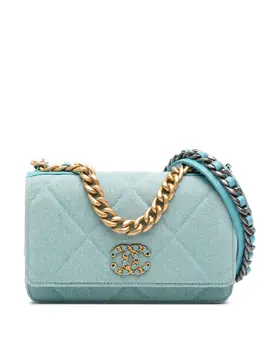 CHANEL Pre-Owned: Голубой кошелёк 