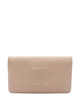 CHANEL Pre-Owned: Розовый кошелёк 
