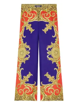 Versace: Брюки  Baroque с принтом