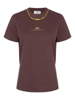 Elisabetta Franchi: Тёмная футболка 
