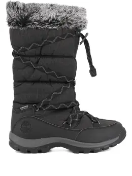 Timberland: Чёрные ботинки 
