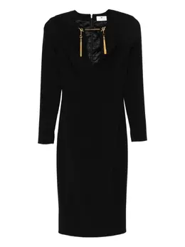 Elisabetta Franchi: Платье с длинным рукавом 