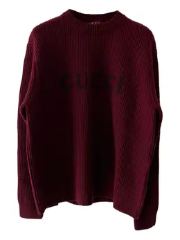 Gucci: Бордовый свитер 