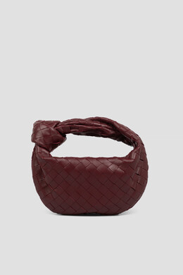 Bottega Veneta: Бордовая сумка  Jodie Mini