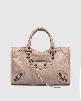 Balenciaga: Бежеві сумки 