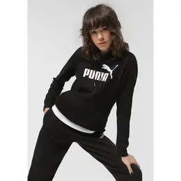 PUMA: Чёрная толстовка  Ess