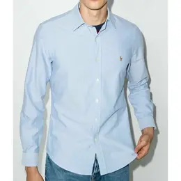 Polo Ralph Lauren: Синяя рубашка 