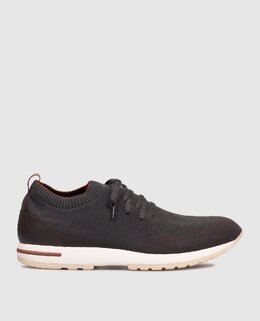 Loro Piana: Сірі кросівки 