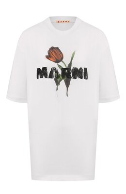 Marni: Хлопковая футболка 