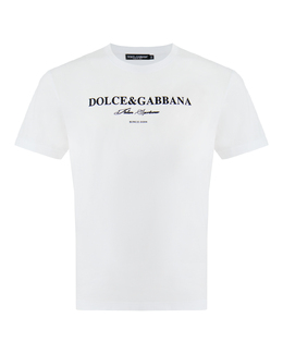 Dolce&Gabbana: Белая футболка 