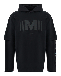 MM6 Maison Margiela: Чёрная толстовка 