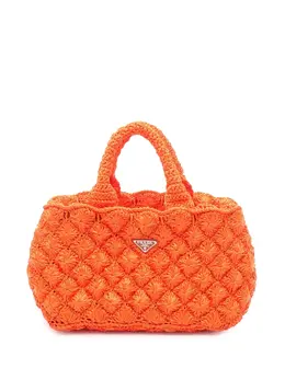 Prada Pre-Owned: Оранжевая сумка 
