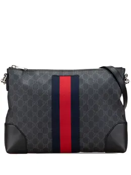 Gucci Pre-Owned: Чёрная сумка через плечо 