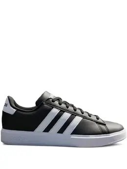 adidas: Чёрные кроссовки  Grand Court