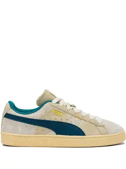 PUMA: Бежевые кроссовки  Suede
