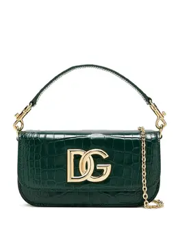 Dolce & Gabbana: Тёмная сумка-шоппер  DG