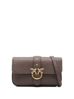 PINKO: Коричневая сумка через плечо  Love Birds