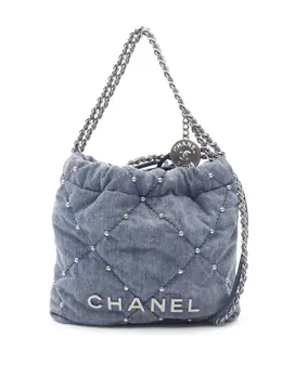 CHANEL Pre-Owned: Голубая сумка 