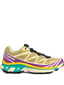 Salomon: Жёлтые кроссовки 