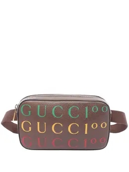 Gucci Pre-Owned: Коричневая поясная сумка 