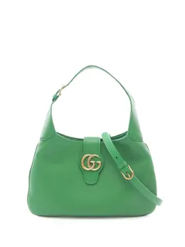 Gucci Pre-Owned: Зелёная сумка через плечо 