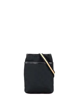 Gucci Pre-Owned: Чёрная сумка через плечо 