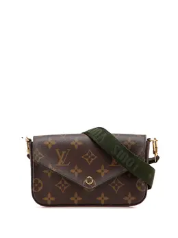 Louis Vuitton Pre-Owned: Коричневая сумка через плечо 