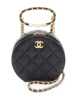 CHANEL Pre-Owned: Чёрный клатч 