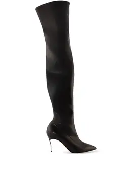 Casadei: Чёрные ботинки 