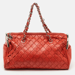 Chanel: Оранжевая сумка 