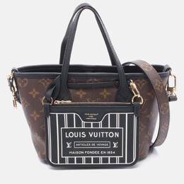 Louis Vuitton: Чёрная сумка-шоппер  Neverfull
