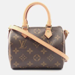 Louis Vuitton: Коричневая сумка через плечо  Speedy